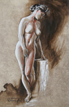 Woman With Tree Stump – Nude 2